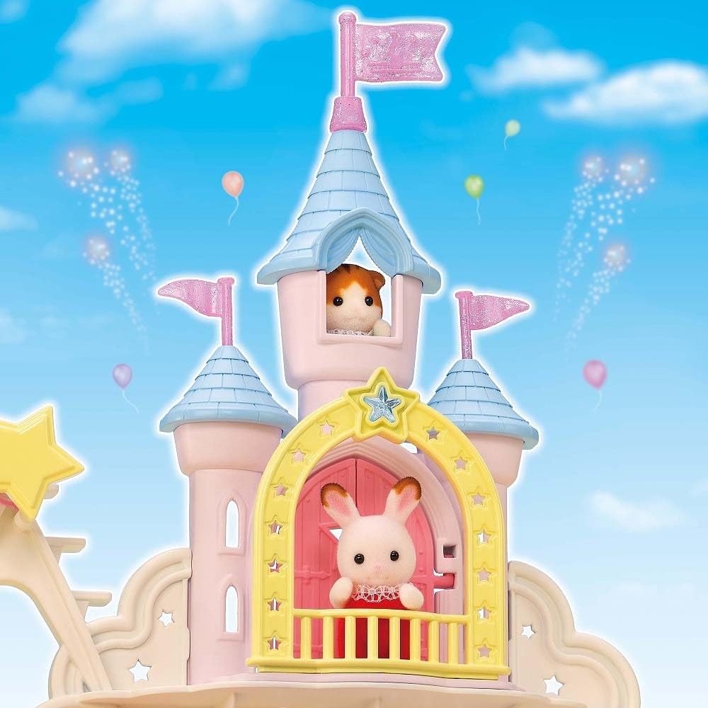Sylvanian Families Dream Castle Amusement Park Toy Dollhouse for Ages 3 and Up, ST Mark Certified