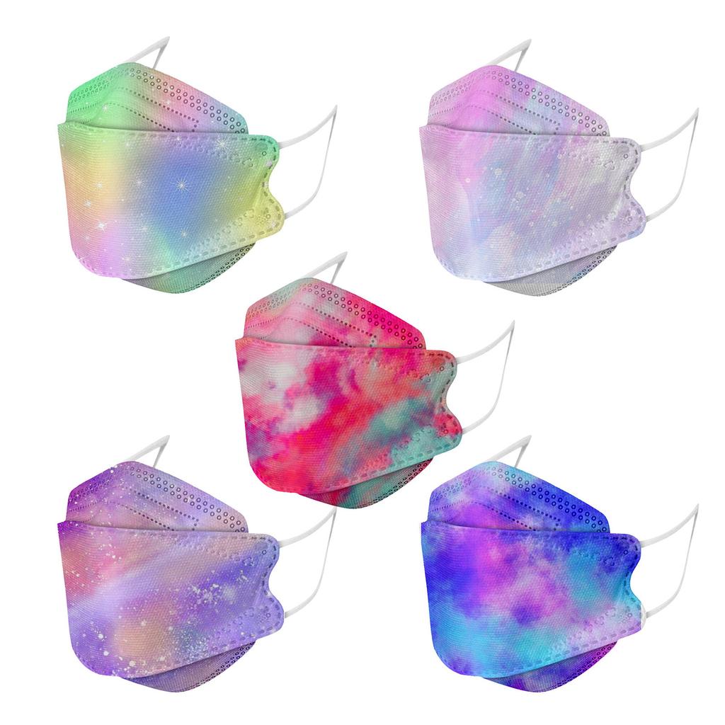 Children's Tie-dye Printing Face Mask Daily Protective Breathable Face Mask