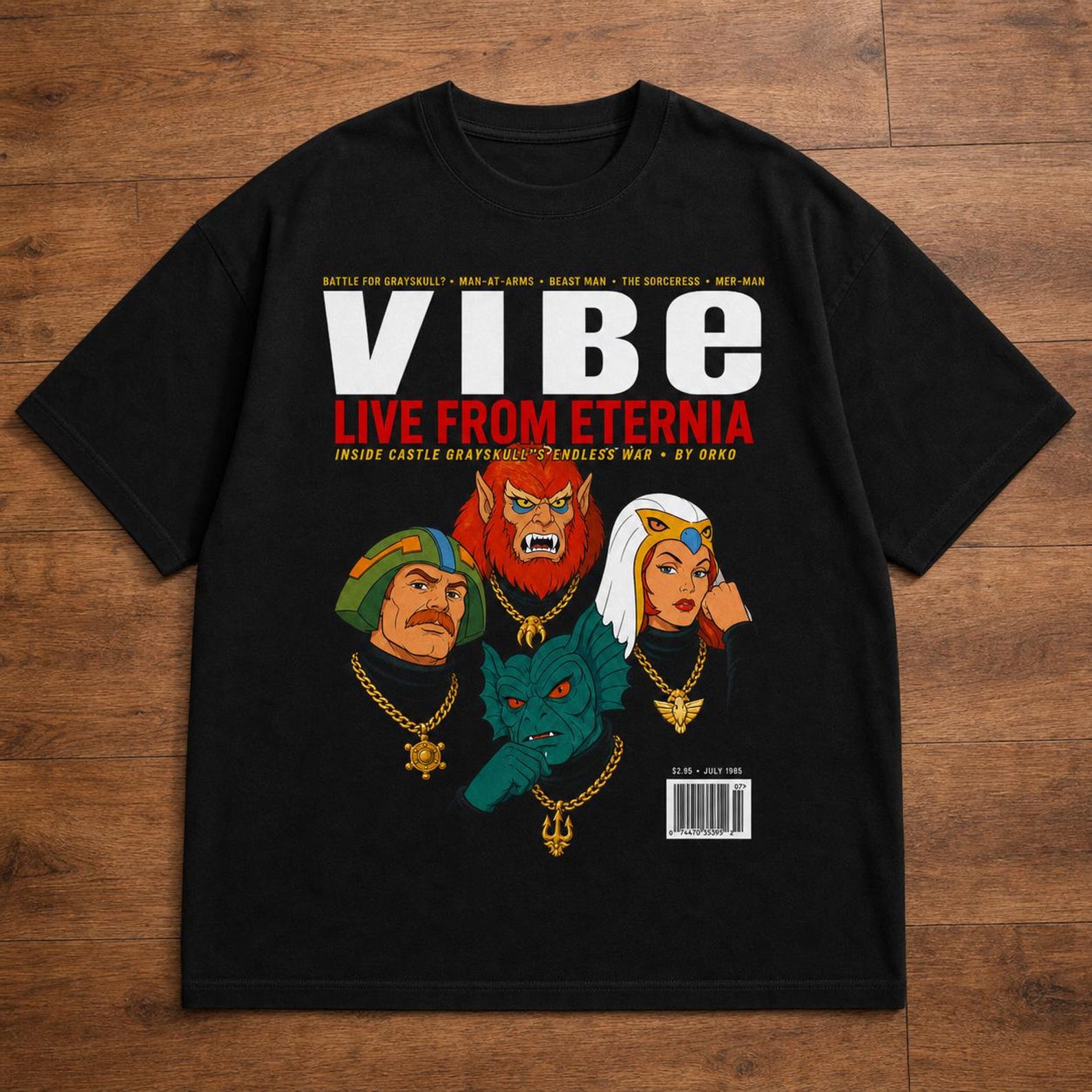 Masters of the Universe Vibe Magazine Tee | Live From Eternia Graphic Shirt M