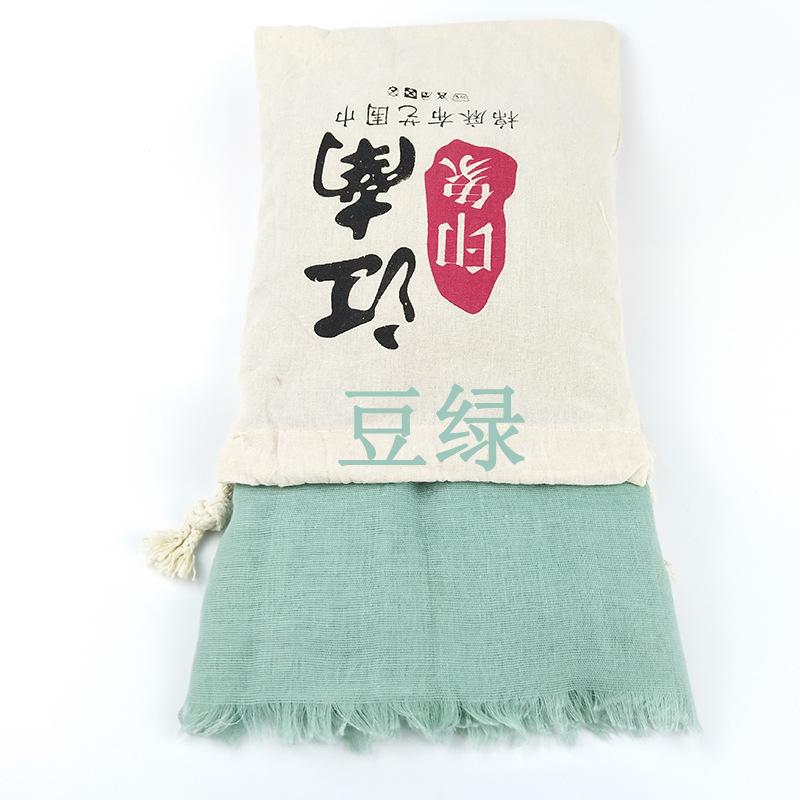Bright Red Cotton-linen Scarf for Photography, Desert Sun Protection Shawl, Beach Travel Scarf, Qinghai Chaka Salt Lake Gauze Scarf for Women