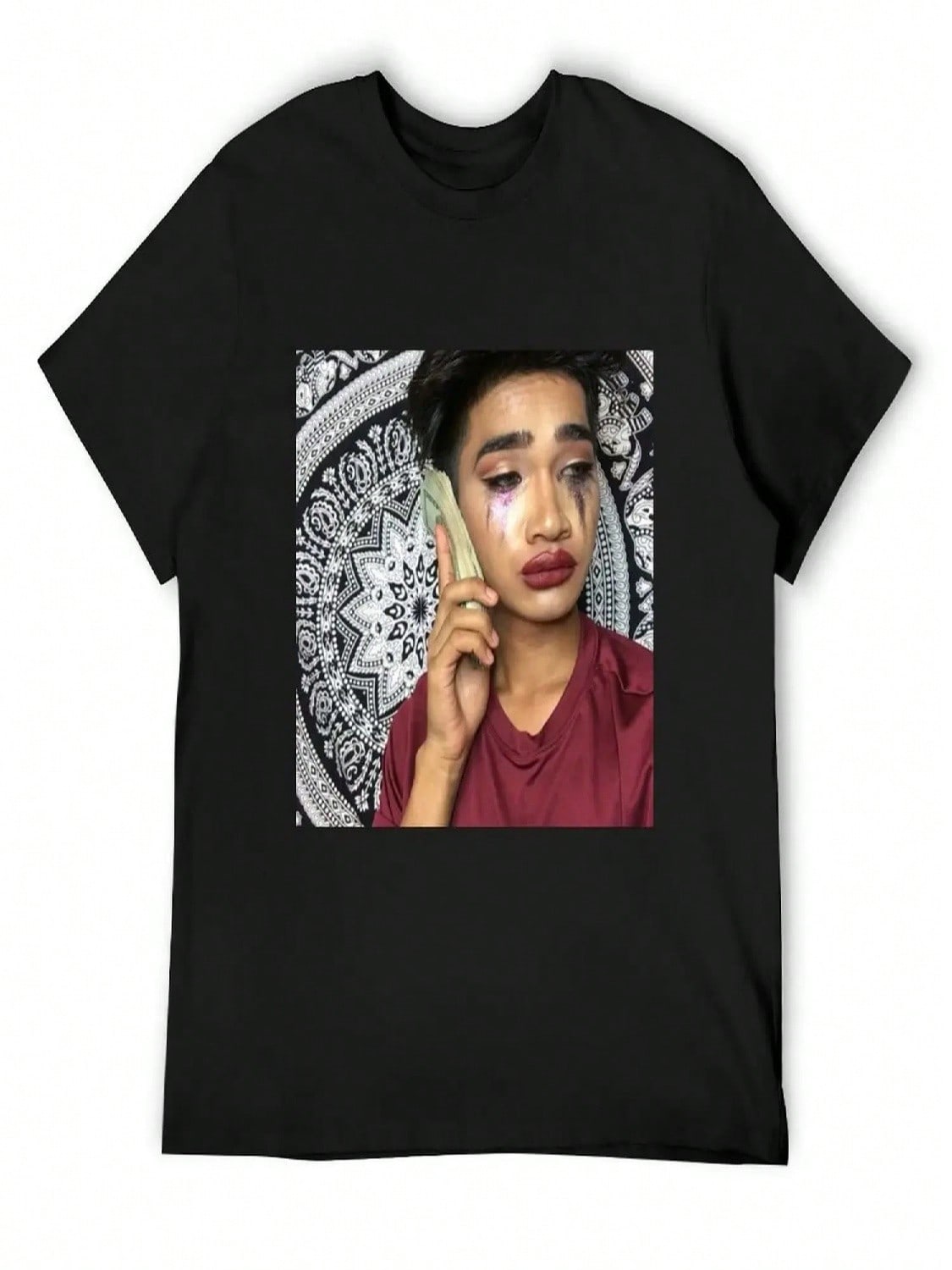BretmanRock Crying On Money T-Shirt Vintage Graphic Tee Basketball Graphic Tees Quick Drying unisexs Tall T Shirts S разноцветный