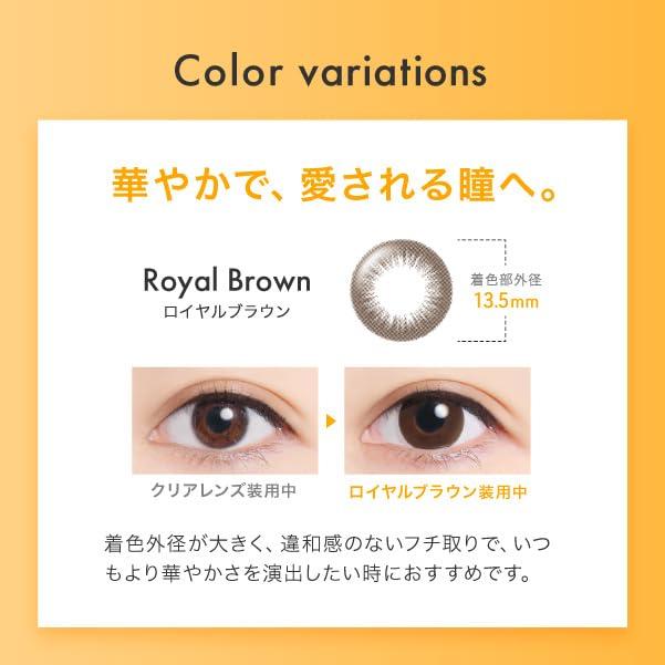 Cleo UV Ring Contact 30 Lenses Per Natural Brown Disposable Contact 1-Day Lenses, Box, (Daily Lenses) (PRW -5.50)