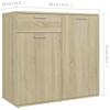 VidaXL Buffet Sonoma Oak 80x36x75 Cm Engineered Wood 805773