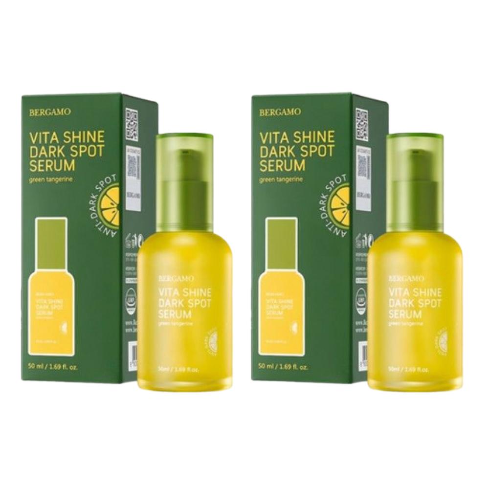 Bergamo Green Tangerine Vita Shine Dark Spot Brightening Serum 50ml (2 Pack)
