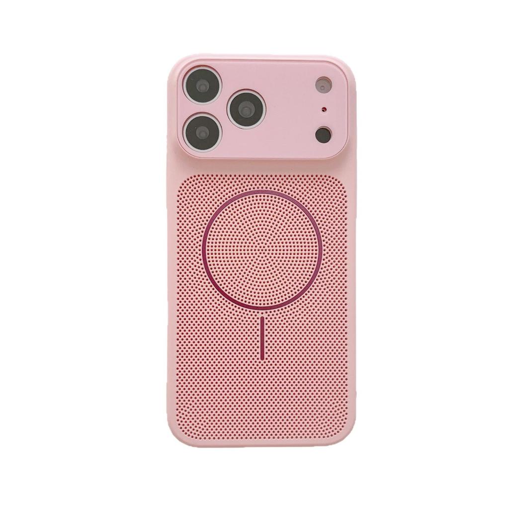 Magnetic Cooling Mesh Case with Wireless Charging for iPhone 17 Pro Max
