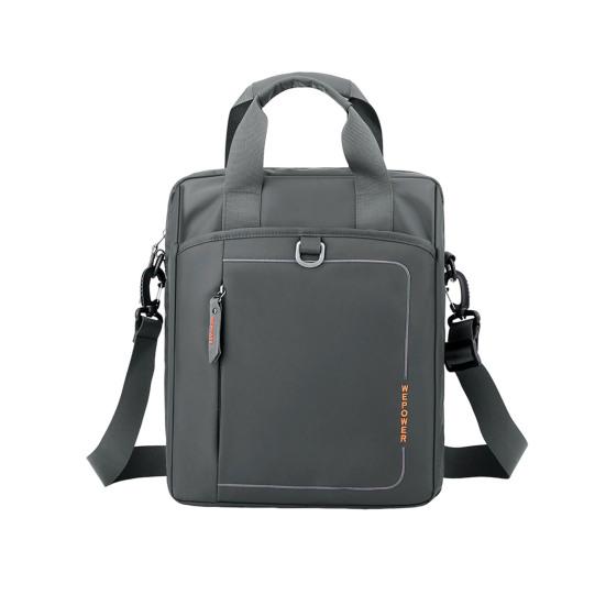 

Мужская повседневная сумка через плечо из нейлона, сумка для ноутбука, большая сумка-мессенджер, водонепроницаемая деловая сумка через плечо для серый