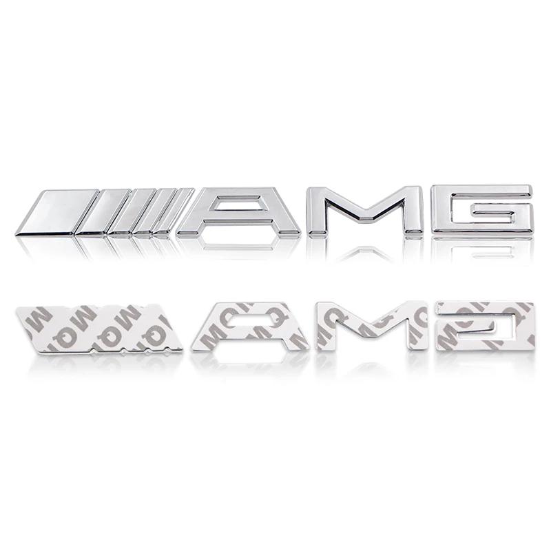 Car Sticker Metal Car 3d Rear Letter Emblem Trunk Sticker for Mercedes benz AMG W204 W203 W205 W124 W221 W213 W212 C E S GLE CLC