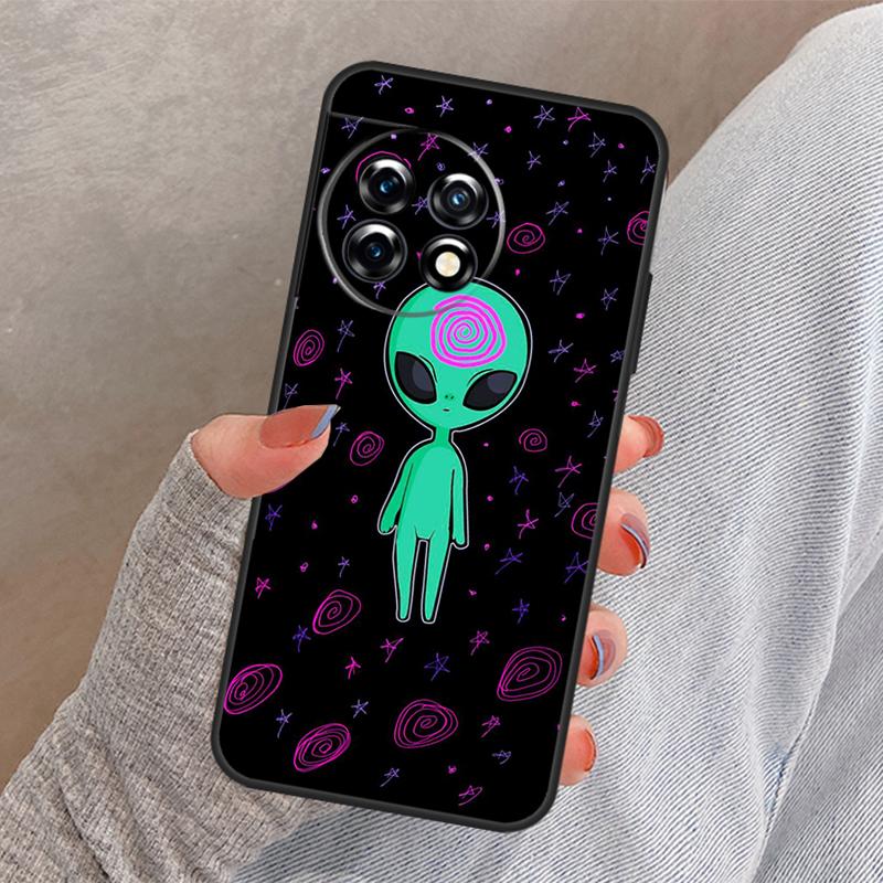 Alien Kawaii Art Cover For OnePlus Nord 4 3 CE 2 Lite N20 N10 N30 OnePlus 8T 10T 13 13R 12 12R 11 10 Pro Case