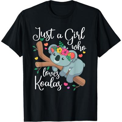 Jen holka, která miluje koaly Vtipný outfit pro milovníky koal T-shirt