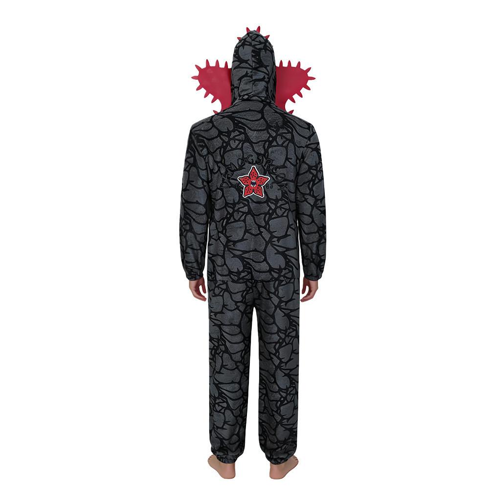 Kinder Jungen Mädchen Stranger Demogorgon Pyjama Fleece Jumpsuit Nachtwäsche