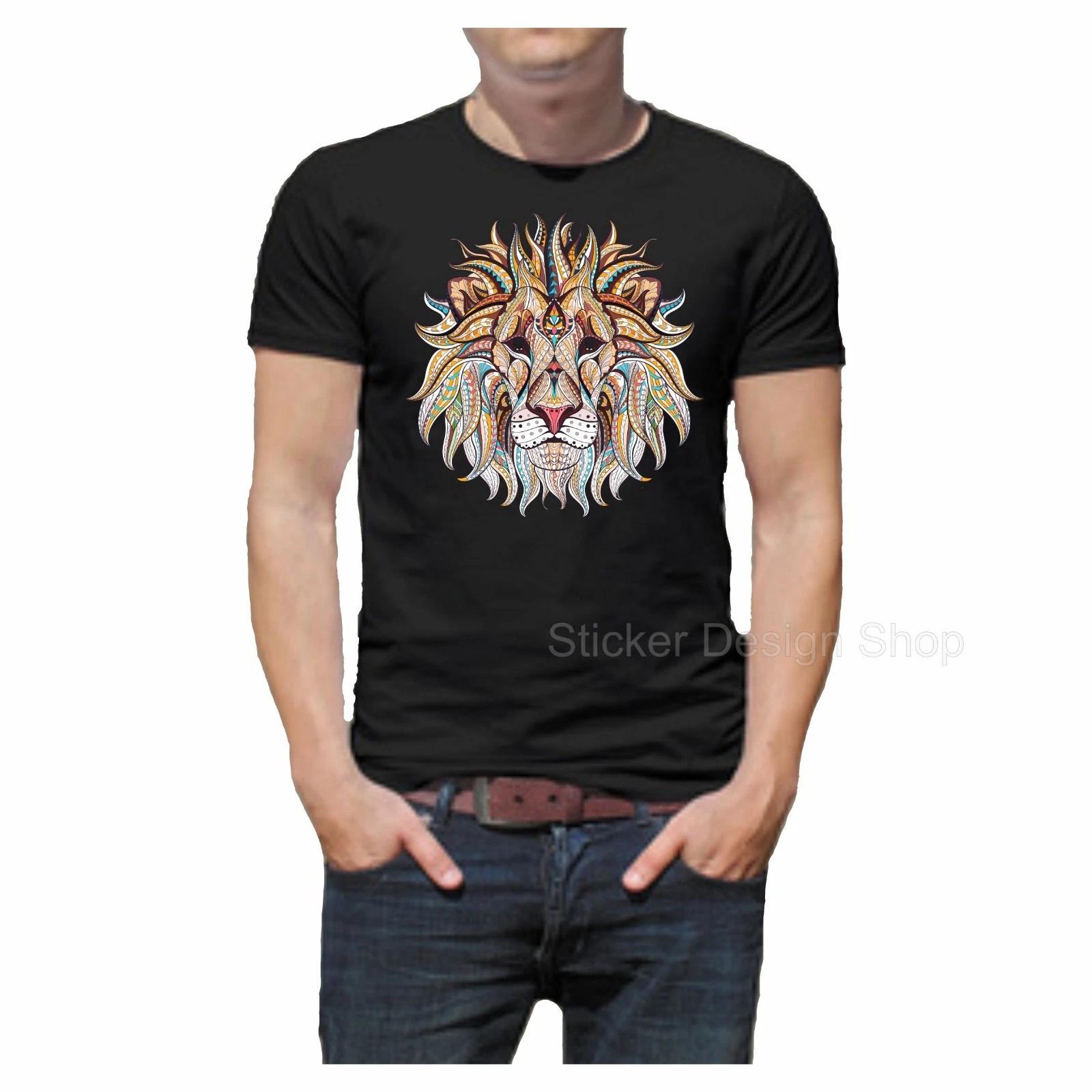 Lion Lion T-Shirt Print Unisex Cotton Fruit of The Loom M