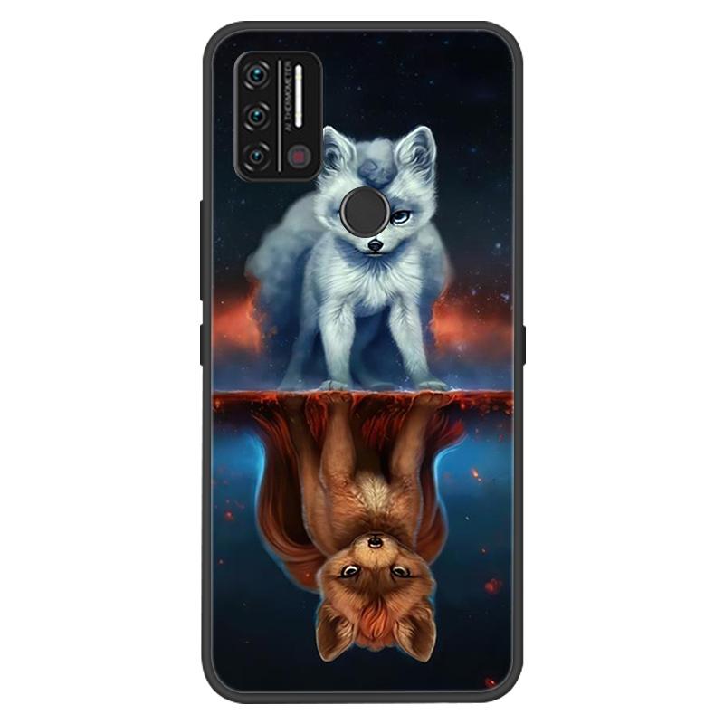 Custodia Per Umidigi A7 A9 Pro Custodie Morbido Silicone Protezione Stampa Coperture Nere per Umidigi A9 A7 Pro Funda Coque A9Pro A 9 Capa