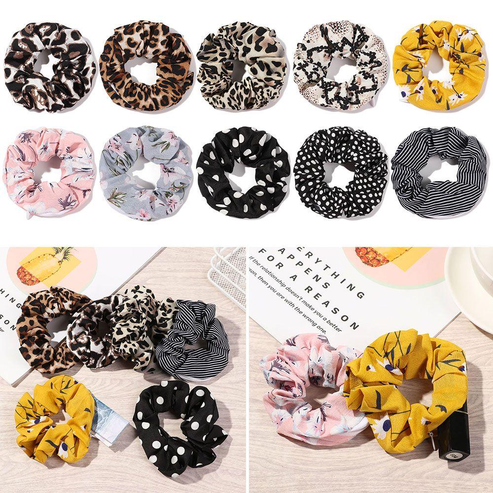 Hair Accessories Leopard Print Headwear Large Intestine Hairband Elastic Hair Bands Hair Scrunchies