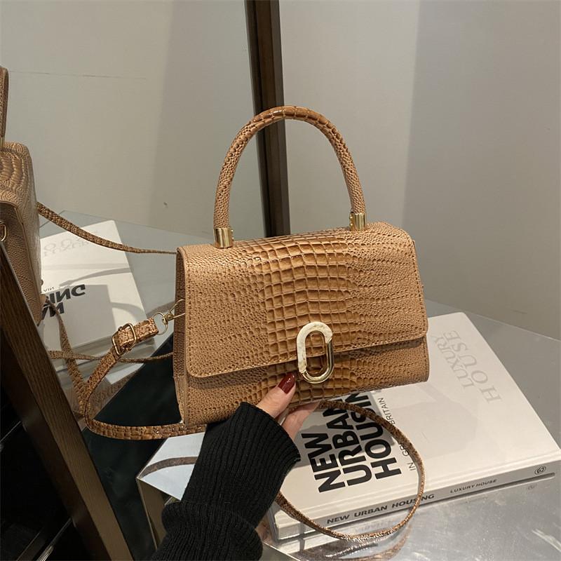Stylish Pu Crossbody Bag Chic Small Square Handbag For Everyday Casual Fashion