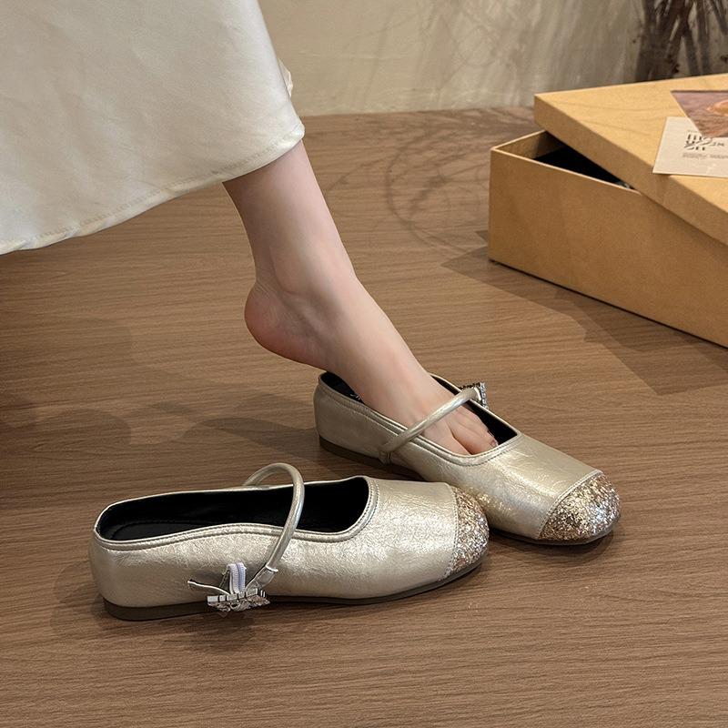 Fashion bag head half slippers women's summer new outer wear with skirt shoes with Mary Jane sandals