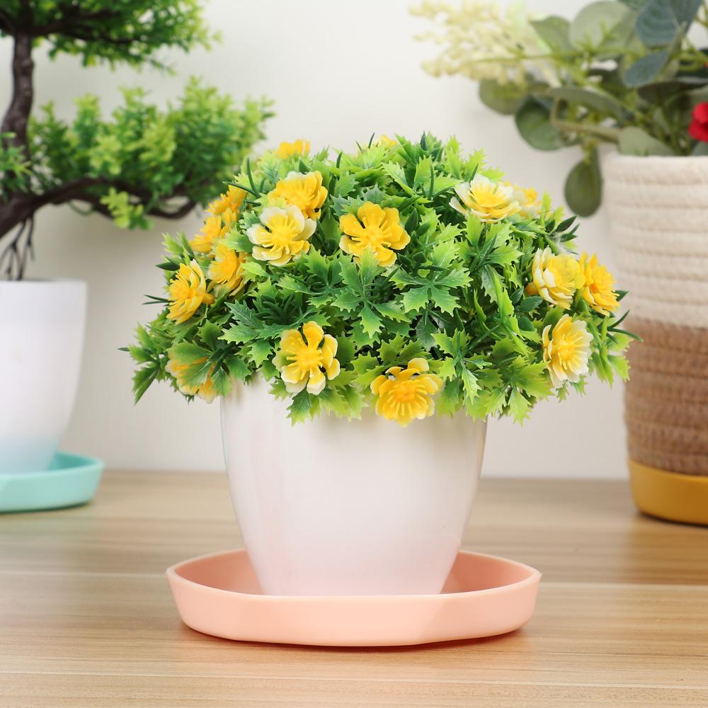 1 Pc Durable Plastic Resin Plant Saucer Drip Trays Plastic Tray Saucers Indoor Outdoor Thickened Flower Pot Garden Tool