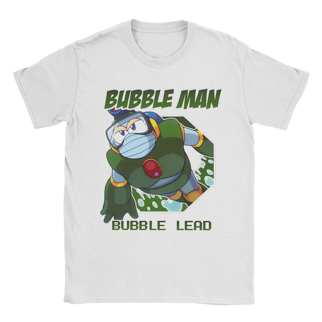 Megaman X Bubble Lead Bubble Man T Shirt Men Cotton Top Tee Aesthetic  Crewneck Short Sleeve