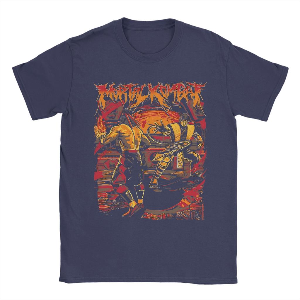 Oversized T-Shirt Summer Game Mortal Kombat Leisure T Shirts  Cotton Tshirt for Man Awesome Loose Short Sleeve Tops