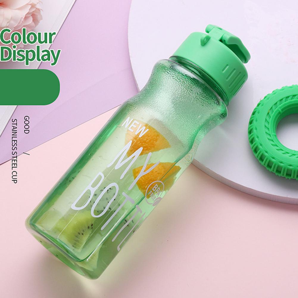 650ML Water Bottle Female Girls Water Cup BPA Free Portable Leak-proof Shaker Bottle Plastic Drinkware Milk Juice Simple Cup