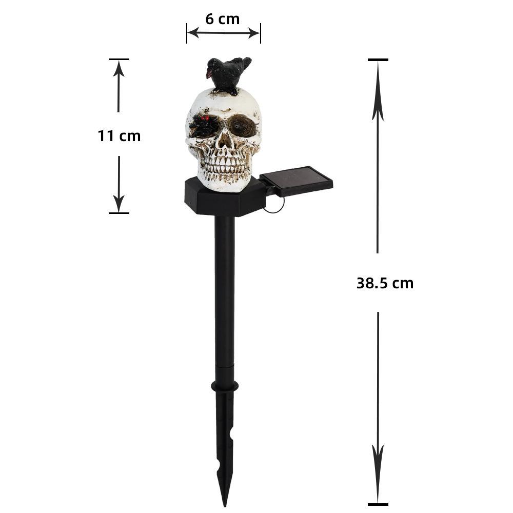 

Solar Skull Head Outdoor Courtyard Light – Waterproof Halloween Decoration