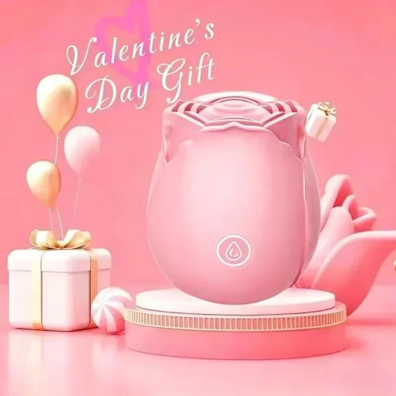 Rose Powerful Sucking Vibrator Stimulate G Spot Sex Products for Women Nipple Clitoral Automatic for Female Masturbator for 18+
