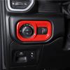 For -2024 Dodge Ram 3500/2500/1500 ABS Red Headlight Switch Panel Cover Trim