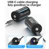10000mAh 1.5V D-size Battery Type - C USB Rechargeable Li-ion Lipo LR20 Gas Furnace Boiler Water Heater