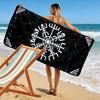 Mystical geometric energy burst Print beach towel, quick drying, suitable for travel, outdoor sports, jogging, the beach and swimming, gift