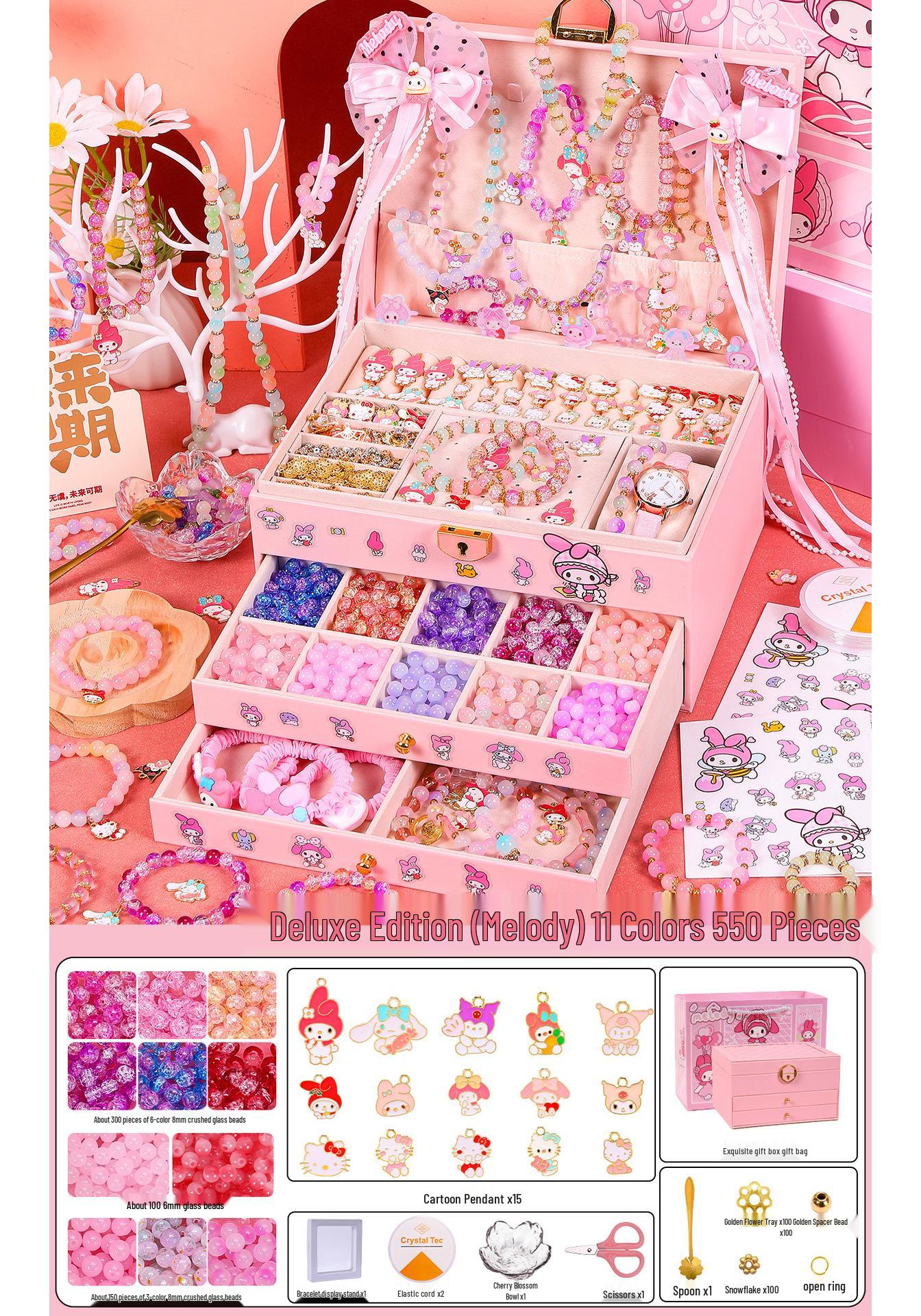 Children s DIY Beading Set: Handmade Bracelet and Accessory Kit