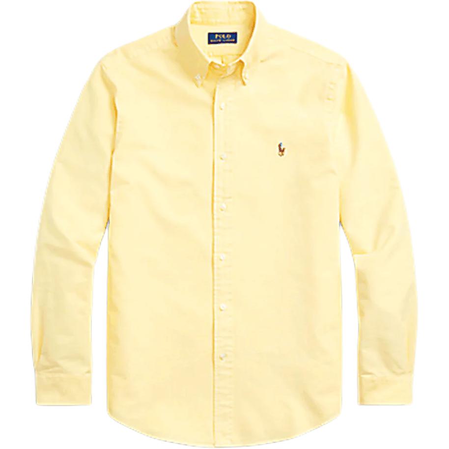 

Polo Ralph Lauren Свободная однотонная рубашка с длинным рукавом на пуговицах Мужские рубашки Желтый 710548535-005 S