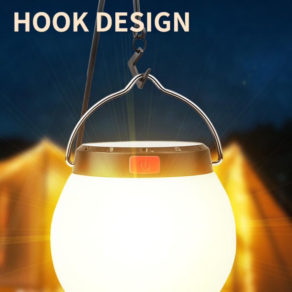 800mAH Solar LED Camping Lantern, 3 Modes Waterproof Portable Emergency Camping Outdoor Tent Light for Power Outage, Hiking, Hurricane, Patio, Yard