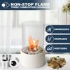 Portable Tabletop  Mini Fireplace with Cobblestones for Modern Home Decoration, Gift for Birthday, Gatherings & Weddings