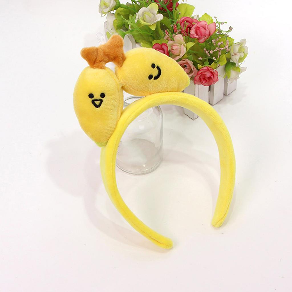 Quirky Banana Headbands Unique Pattern Hairband Lovely Cartoon Hair Hoop for Parties and Everyday Wear