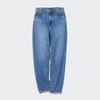 2 Pieces with a Discount of 90% for Foreign Orders, Plus Size Pure Yuan Loose High Waist Wash Straight-leg Couple Blue Daddy Denim