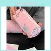 Fish Cat Pattern Pink Pen Case Large Capacity Stationery Organizer For Girls
