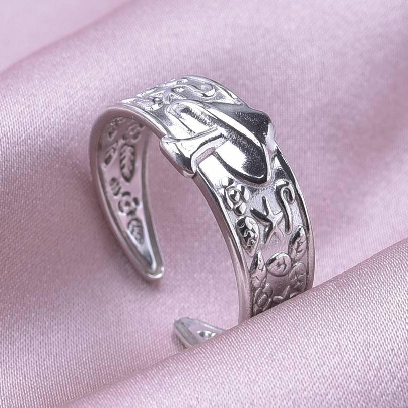 Punk Male Jewelry Mushroom Bone Moon Star Ring Stainless Steel Adjustable Rings For Women Men Accessories Leaf Finger Bague Gift
