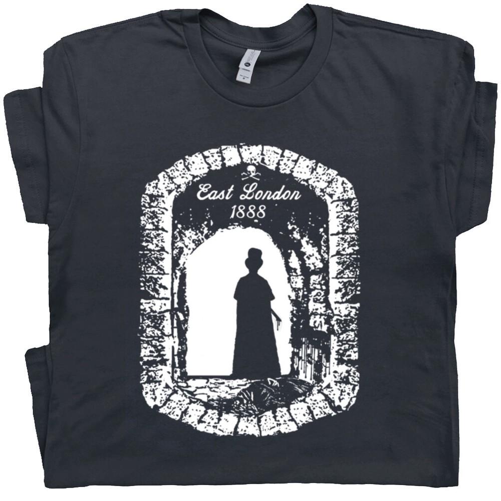 

Jack The Ripper T Shirt London England Tee Horror Movie Serial Killer Art Goth T Unisex T-Shirt S