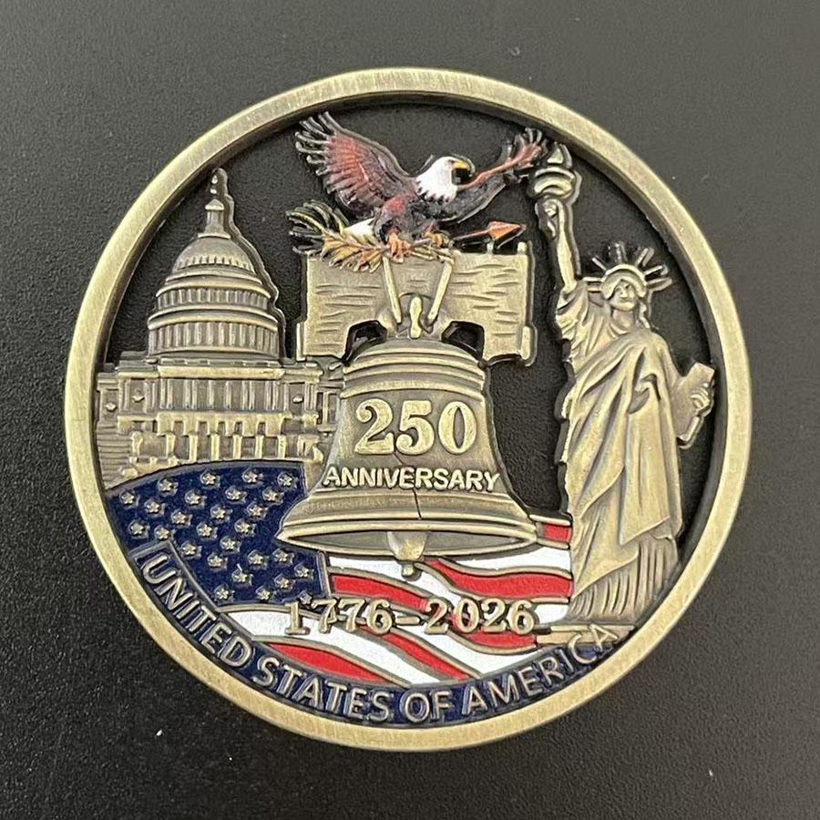 The 250th anniversary of American Independence Day souvenir coin collection