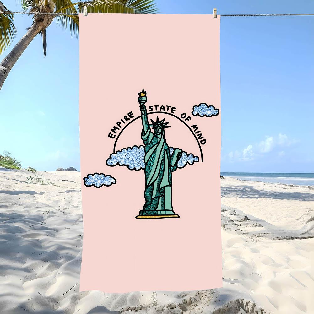 Majestic S-Statue of LibertyS Towel Beach Towel Oversized Super Absorbent Soft Swim BeachTowels for Men, Women