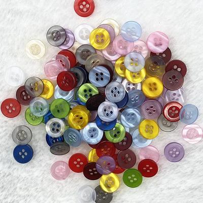 Nuovi 50 Pezzi 11mm Colore Resina Bottone Occhio di Gatto Bottone Quattro Occhi Decorazione Matrimonio Accessori da Cucito