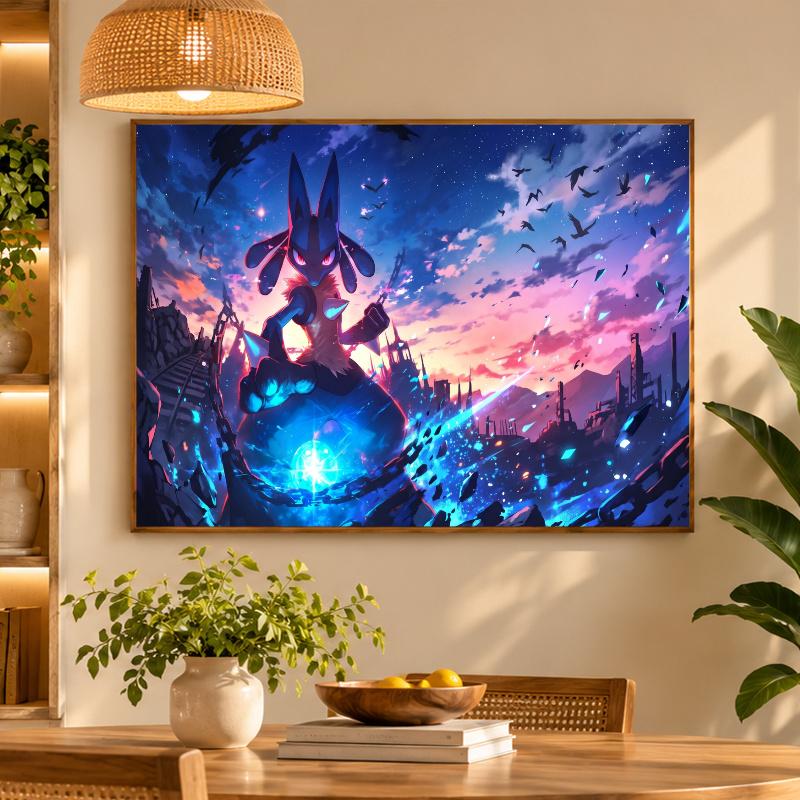 5D Diamond Painting Greninja DIY Full Drill Diamond Art Kit Home Decoration