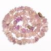Natural Amethyst Rose Quartz Gemstone Smooth Beads Necklace 7-11 Mm 18" UB-8399 UB-8399