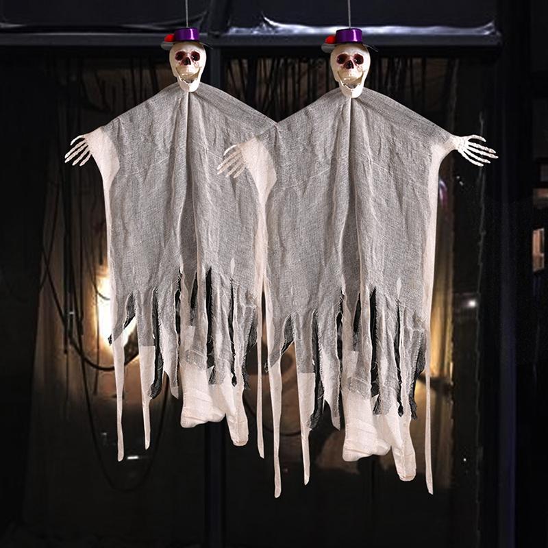 Halloween Party Decor Halloween Hanging Horror Skull Hanging Ornament Haunted House Outdoor Scary Prop Mexico Day of The Dead