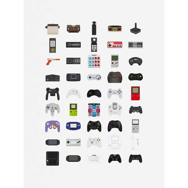 Video Game Controllers Canvas Painting Handheld Game Console Posters Prints Wall Art Pictures for Living Room Wall Decor Cuadros