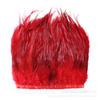 3-5 Red Tip Cloth Edge Stage Shooting Props Colored Chicken Feather Cloth With Evening Dress Skirt Diy