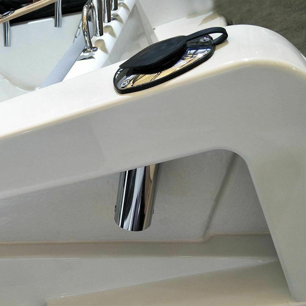 2X Stainless Steel Flush Mount Boat Fishing Rod Holder 30 Degree Rod Pod for Marine Boat