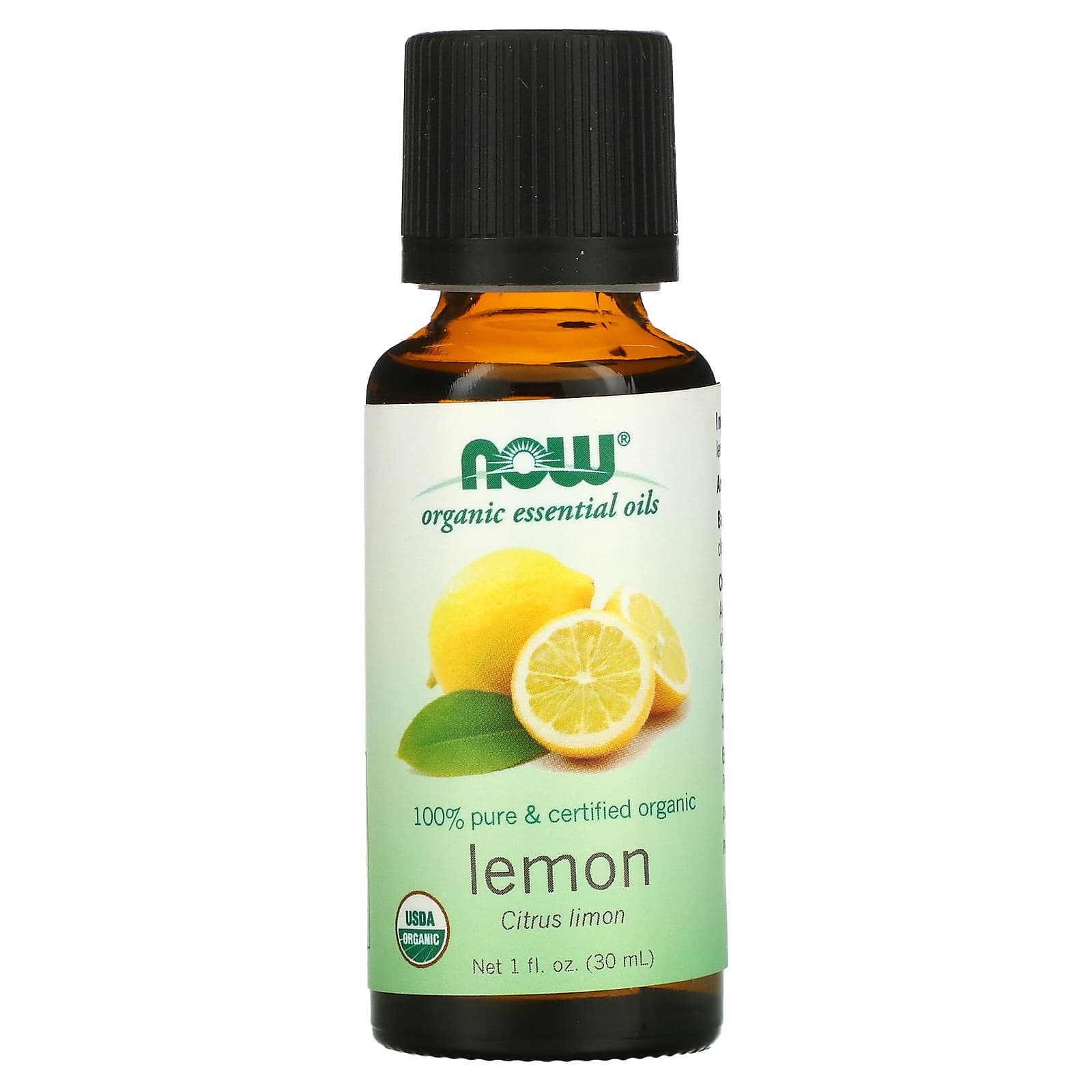 

NOW Foods, органічні ефірні олії, лимон, 1 рідка унція (30 мл)
