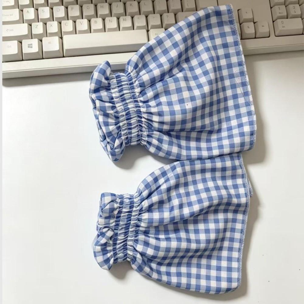 Floral Print Sleeve Covers Plaid Pattern Arm Sleeve Protectors Detachable Sleeves Cuffs Daily Wear
