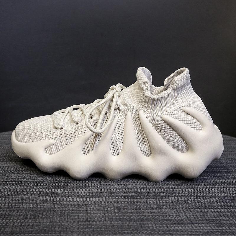 Modne na 2024 rok Octopusowe Trampki Casualowe Flyknit: Oddychające, Koreański Styl, Skarpety Buty Unisex