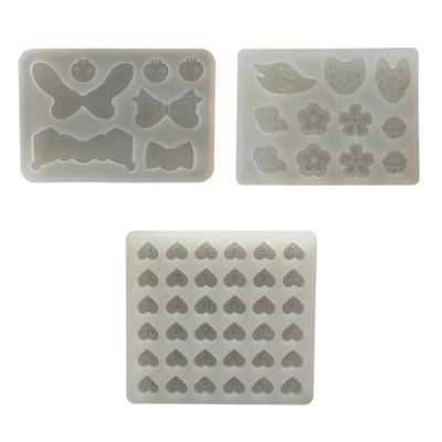Moule en Silicone Nœud Papillon Shaker en Résine Moule de Remplissage Sable Mouvant pour Bricolages Artisanat Fabrication de Pendentifs Bijoux Porte-Clés Moule Boucles d'Oreilles